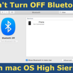 Can't turn OFF Bluetooth on mac OS High Sierra