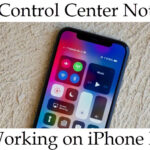 Control center not working on iPhone