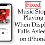 Music Stops Playing when display fall asleep on iPhone
