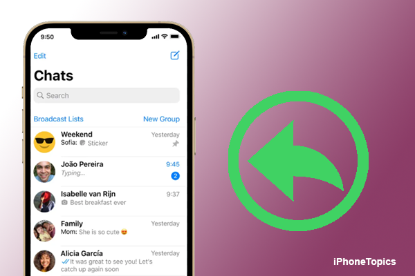 How to Recover Deleted WhatsApp Messages  on iPhone 