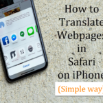 How to translate webpages in safari on iPhone