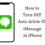 How to turn off Auto delete Old conversation on iPhone