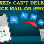 Cannot delete voice mail on iPhone