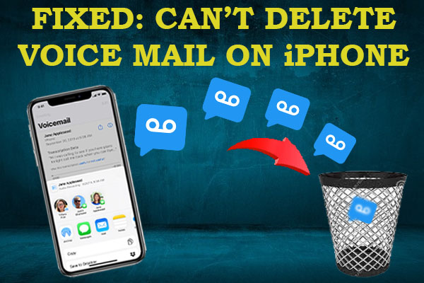 Cannot delete voice mail on iPhone