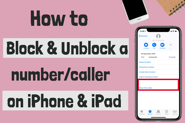 Block and Unblock a number/caller on iPhone & iPad