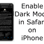 Enable Dark mode in safari on iPhone