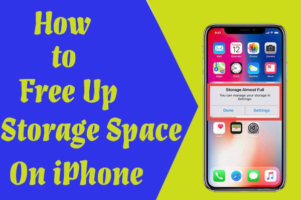 Free up storage space on iPhone/IPad