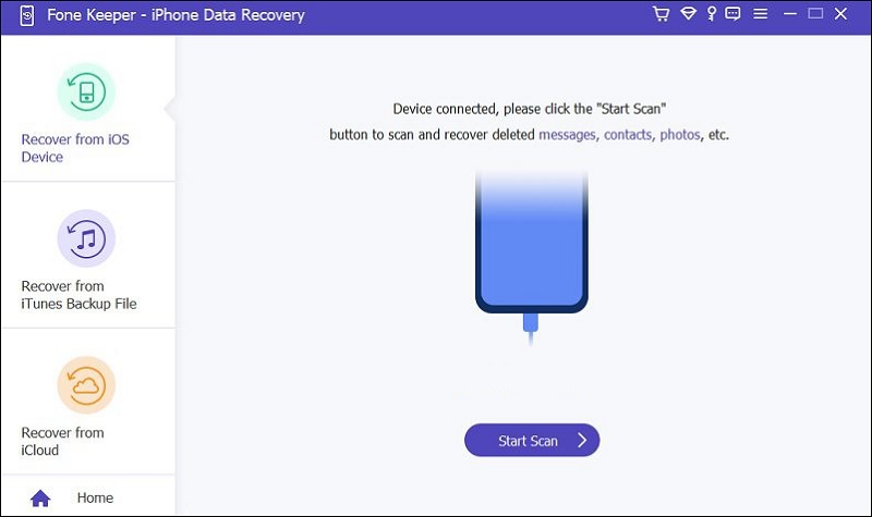 fone keeper recovery modes