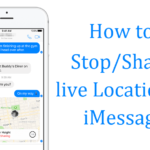 how to stop and share live location