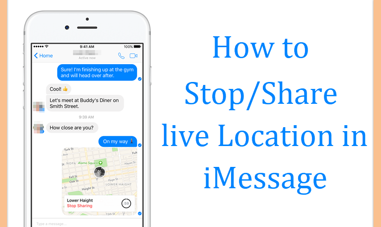 how to stop and share live location