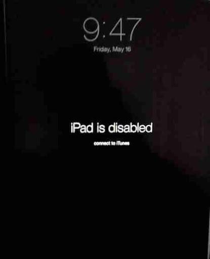 iPad is disabled