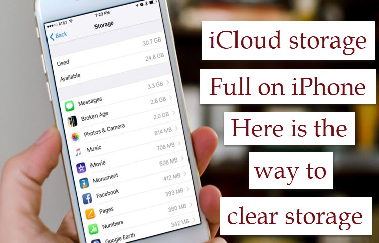 iCloud storage is full on iPhone 