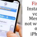 Instagram Voice message Not Working On iPhone