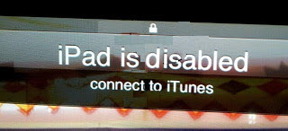 iPad is disabled connect to iTunes