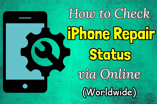iPhone Repair status on online