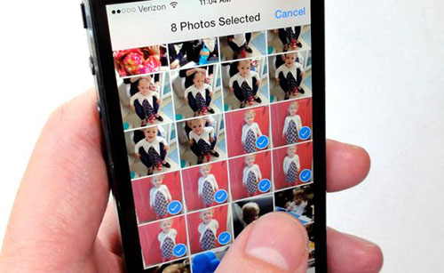 iPhone select photos