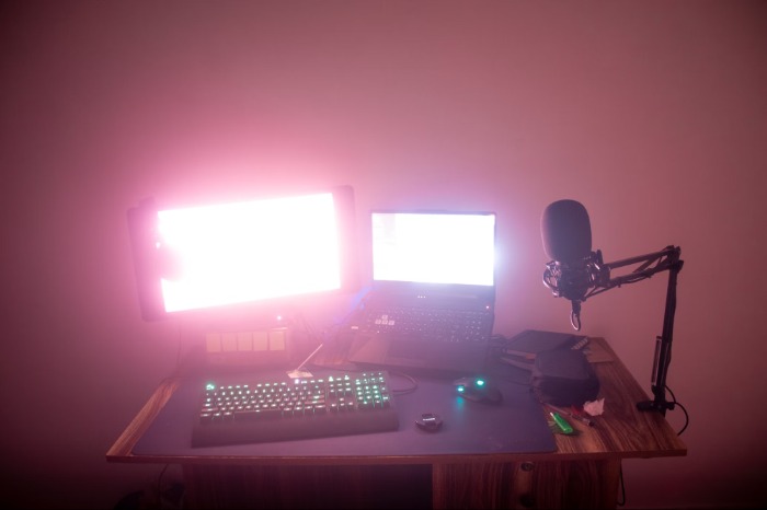 lighting mic setup
