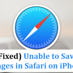 Unable to save picture in safari on iPhone