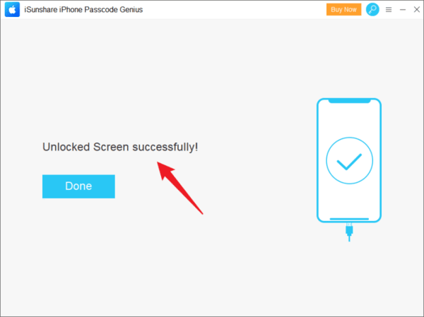 unlock screen successfully