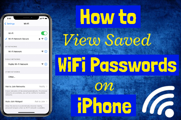 View the saved password on iPhone